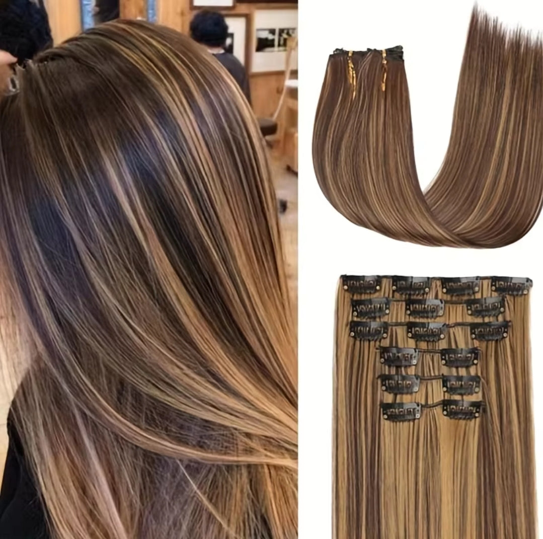 SYNTHETIC STRAIGHT HAIR EXTENSION