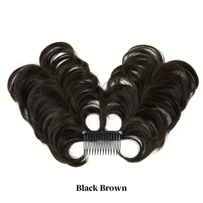 WAVY CLIP IN HAIR BUN