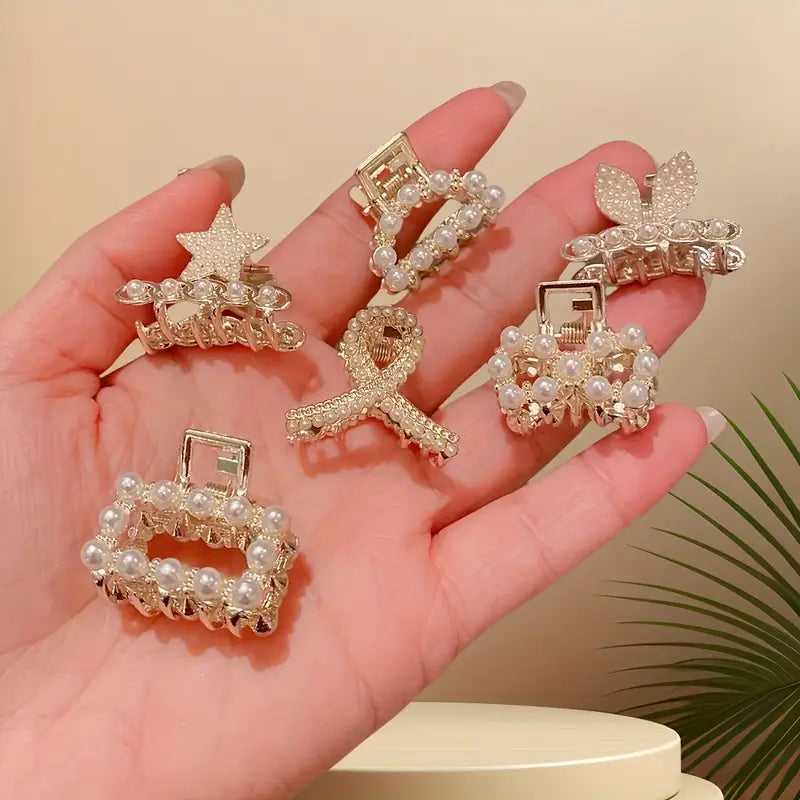 FAUX PERAL CLIPS (PACK O F 6)