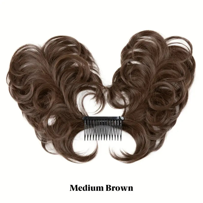 WAVY CLIP IN HAIR BUN