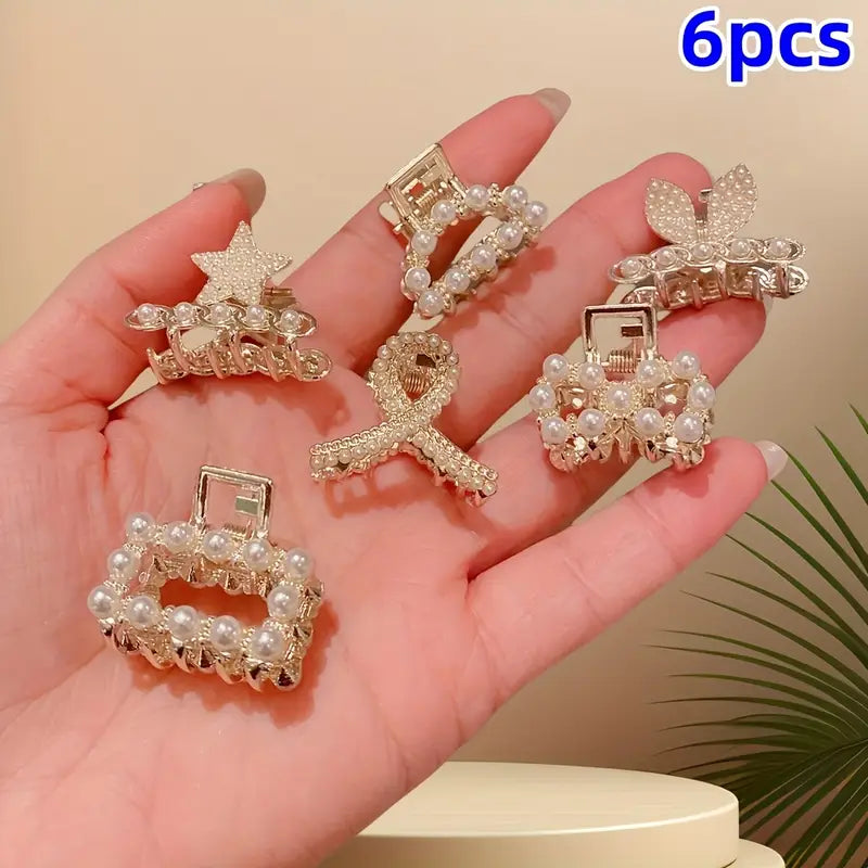 FAUX PERAL CLIPS (PACK O F 6)