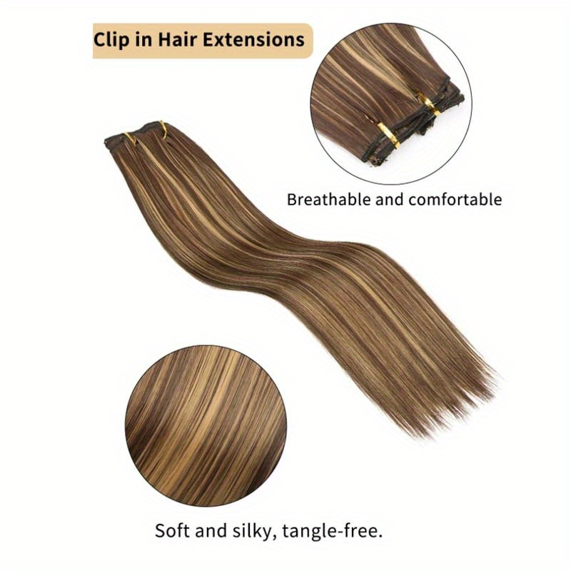 SYNTHETIC STRAIGHT HAIR EXTENSION