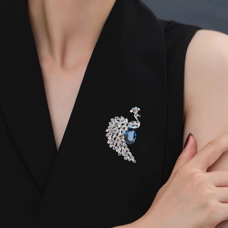 PEACOCK BROOCH