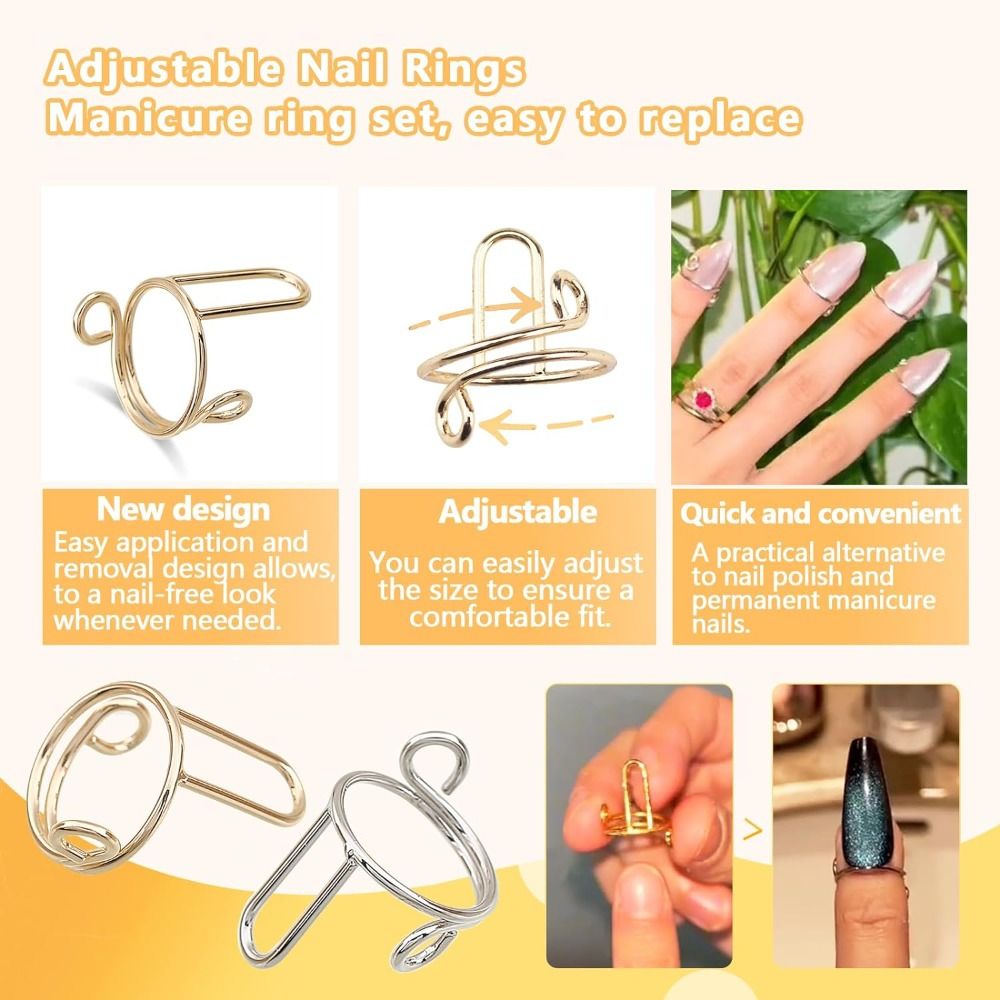 FINGERTIP NAIL RINGS CLIPS