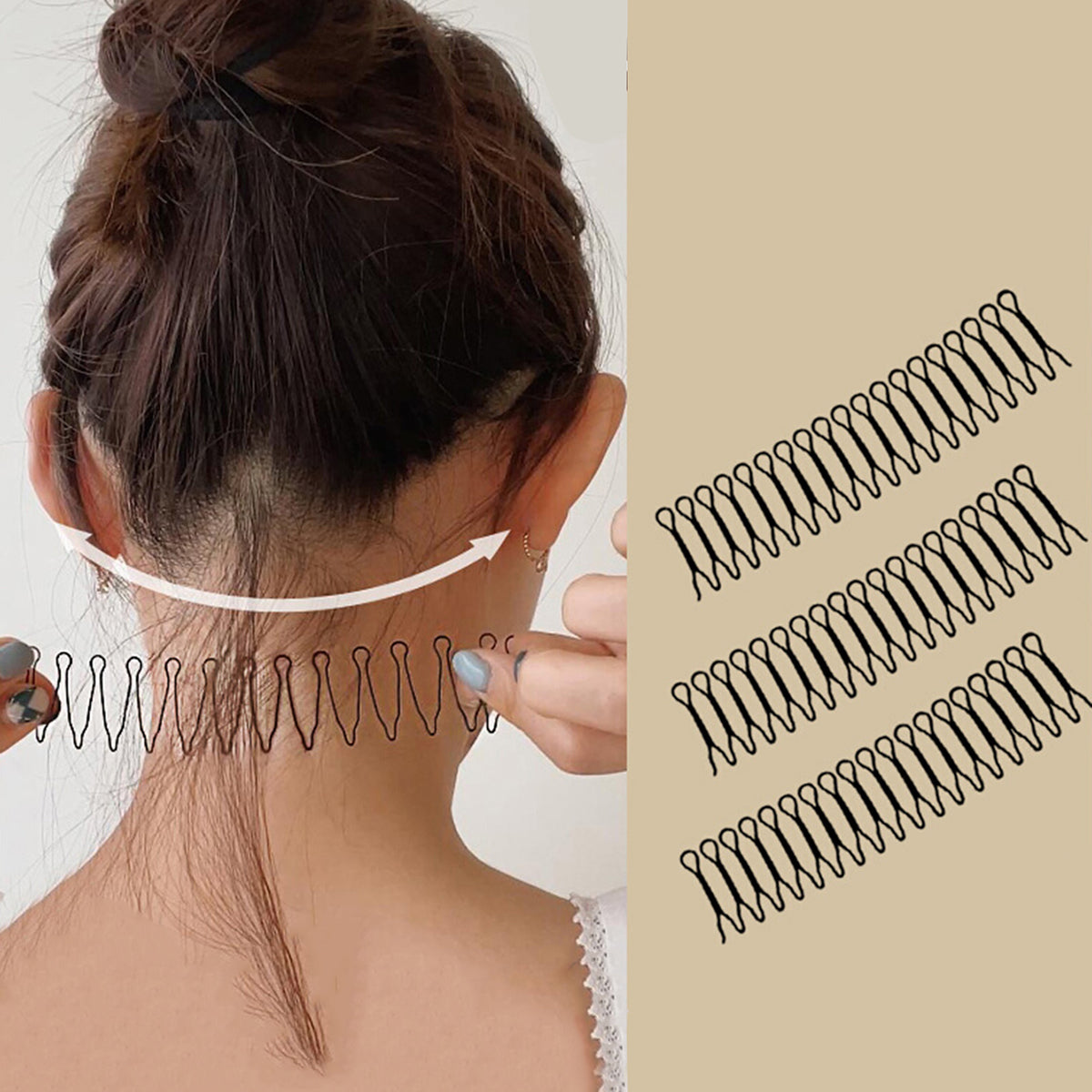 INVISIBLE SEAMLESS HAIR PIN