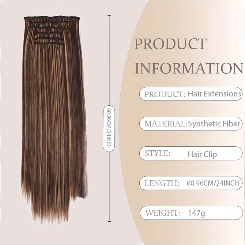 SYNTHETIC STRAIGHT HAIR EXTENSION