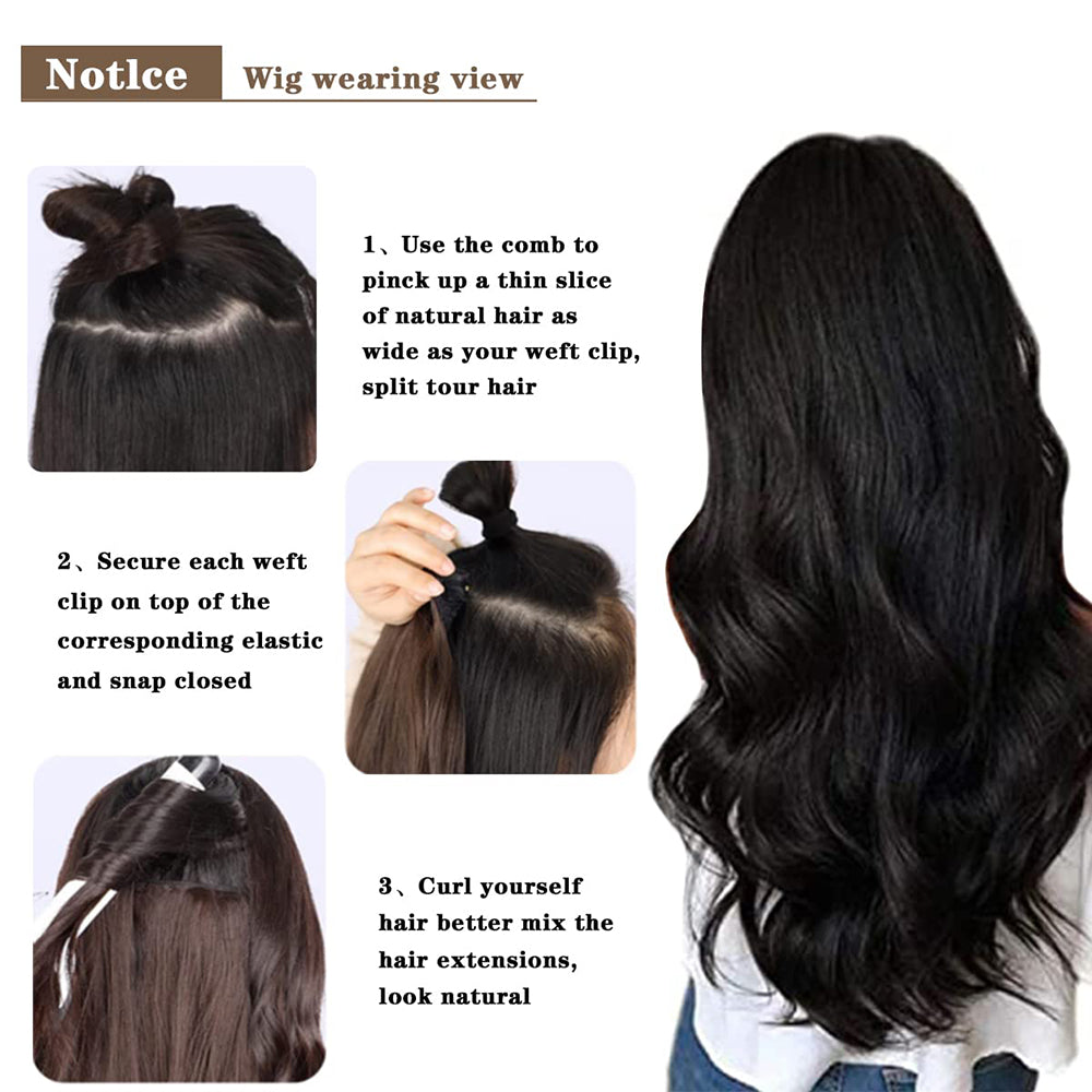 SYNTHETIC WAVY HAIR EXTENSION