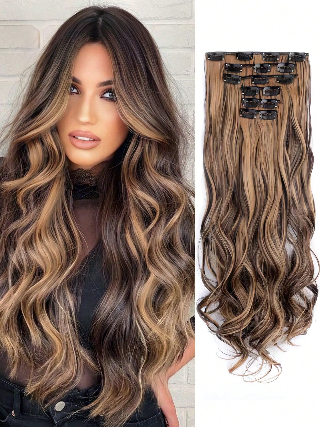 SYNTHETIC WAVY HAIR EXTENSION