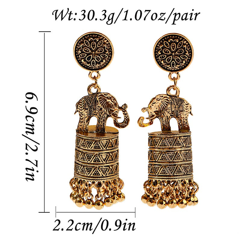 RETRO ELEPHANT EARRINGS