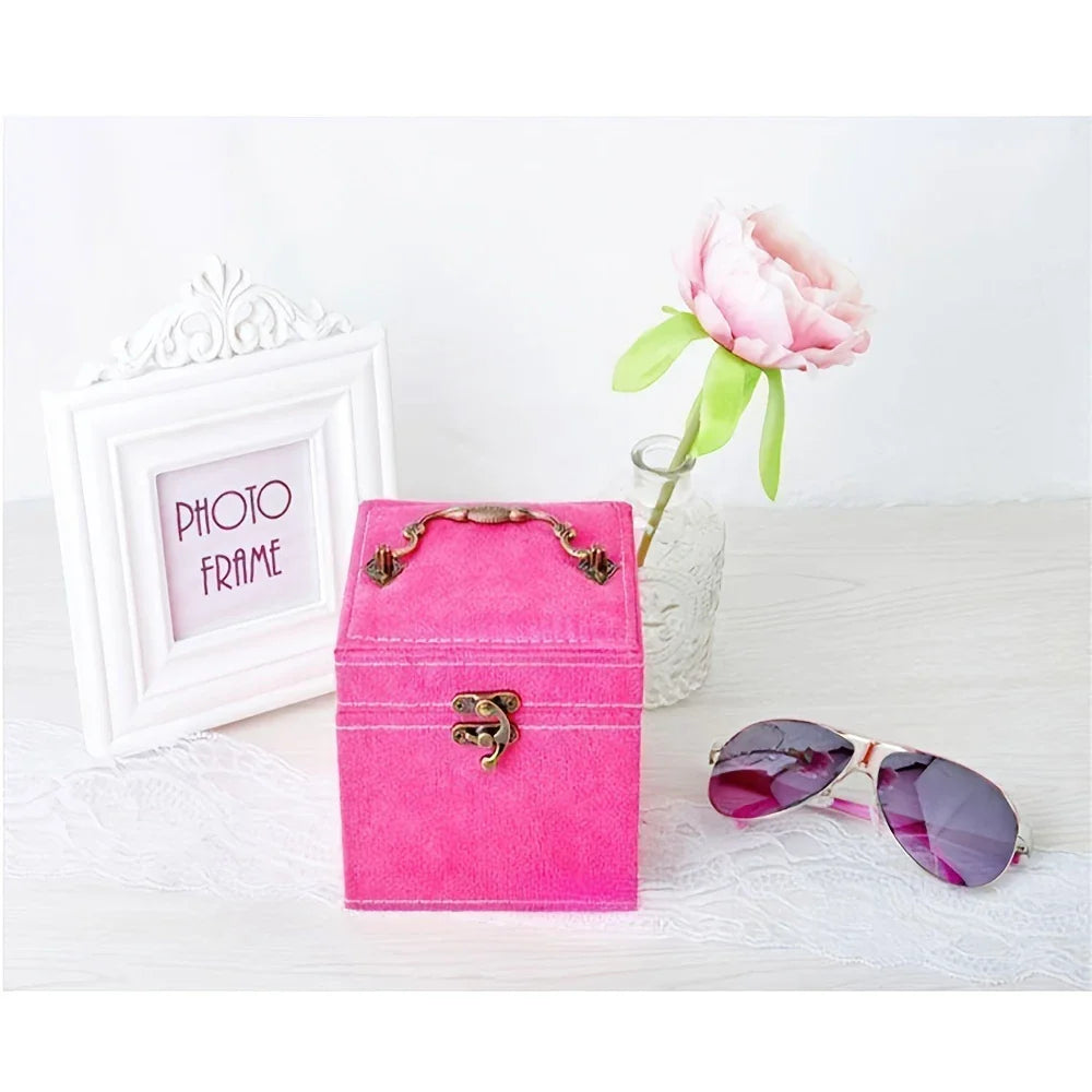 THREE LAYER SUEDE JEWELRY BOX