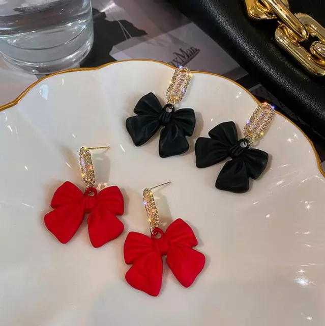 CRYSTAL BOWKNOT EARRINGS