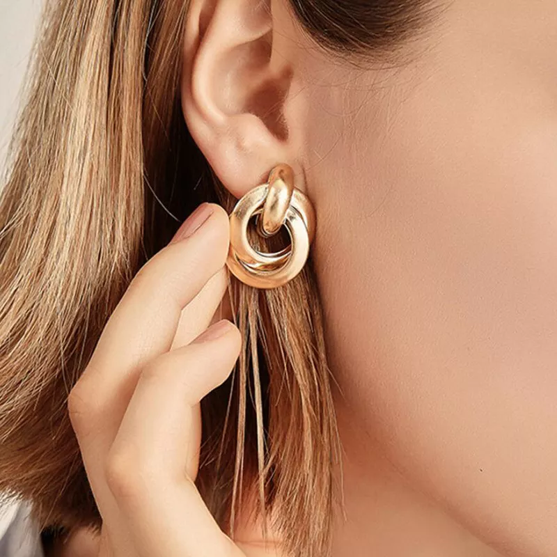 DOUBLE HOOP EARRINGS