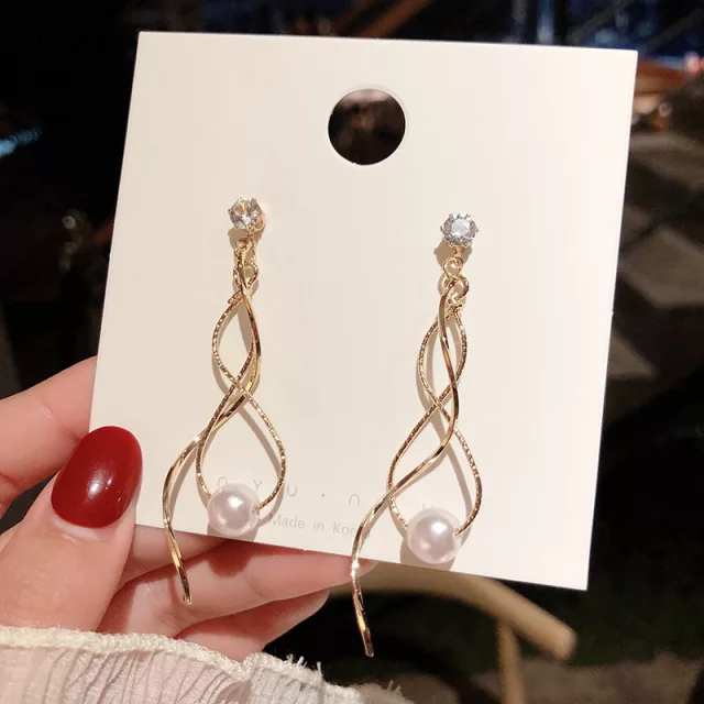 SPIRAL DROP EARRINGS