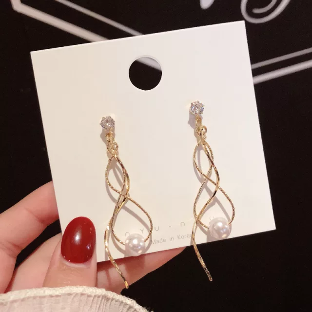 SPIRAL DROP EARRINGS