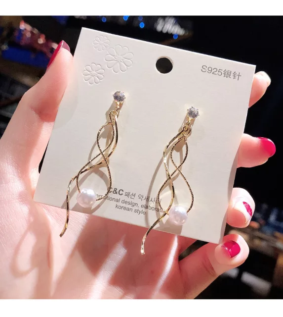 SPIRAL DROP EARRINGS