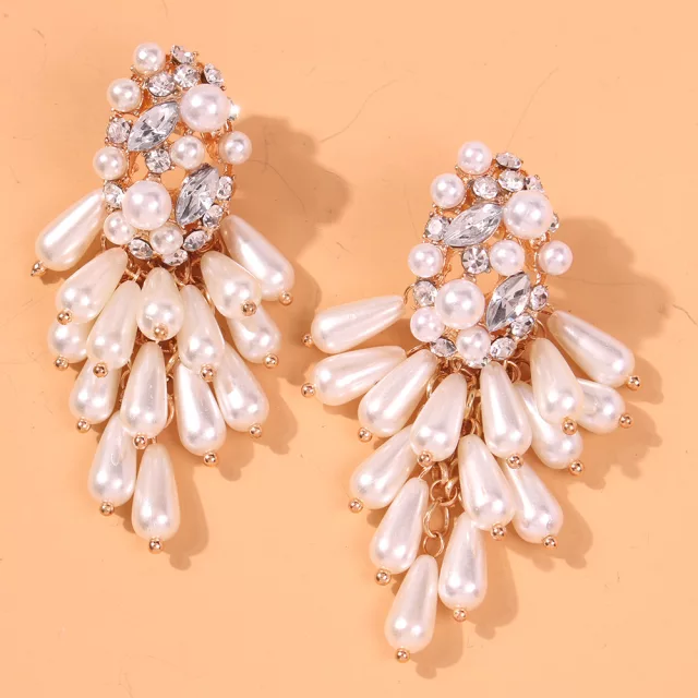 HANDMADE PEARL CLUSTER EARRINGS