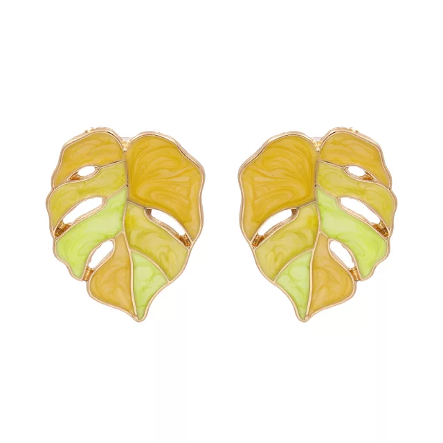 HAWAIIAN PALM LEAF EARRINGS