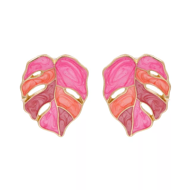 HAWAIIAN PALM LEAF EARRINGS