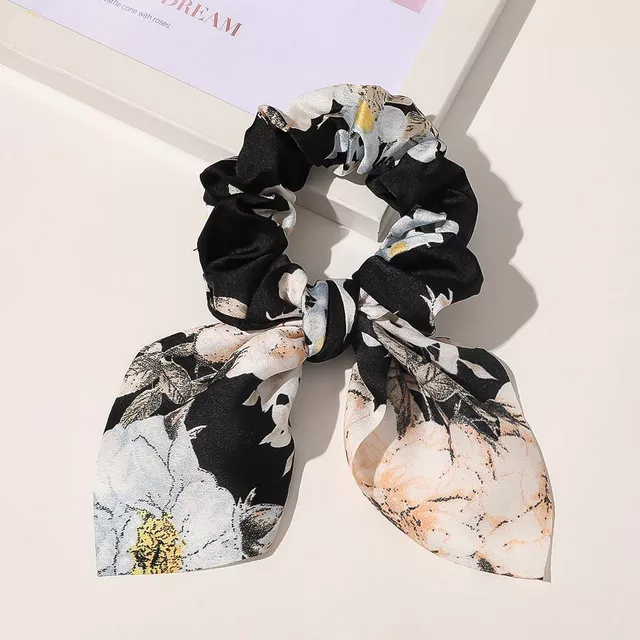 FLORAL HAIR SCRUNCHIES TIES