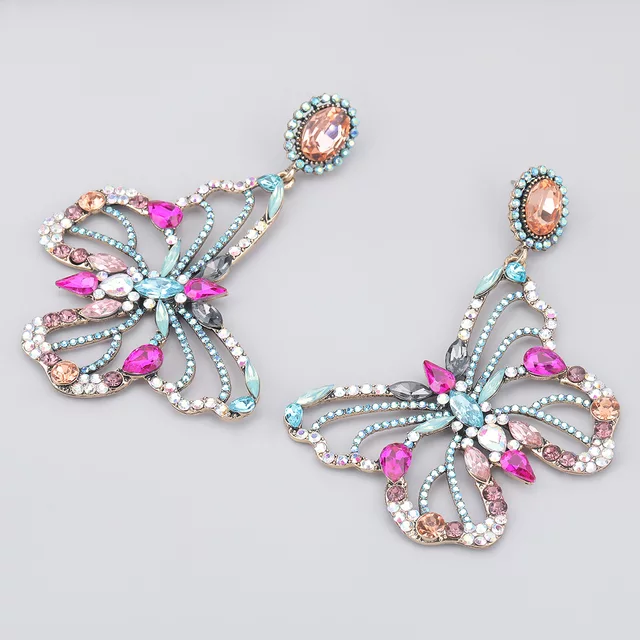 DANGLING BUTTERFLY EARRINGS