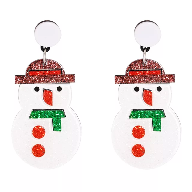 SNOWMAN CHRISTMAS EARRINGS