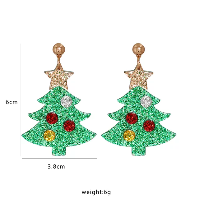 CHRISTMAS TREE EARRINGS