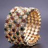 MULTICOLOR ELASTIC RHINESTONE BRACELET