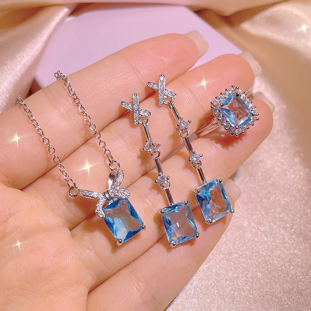 OCEAN BLUE ZIRCON SET