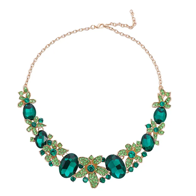 LUXURY EMERALD CRYSTAL SET