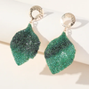 CRYSTAL LEAF EARRINGS