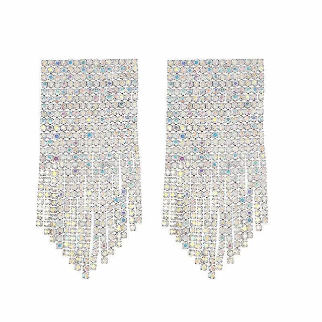 LONG DIAMOND EARRINGS