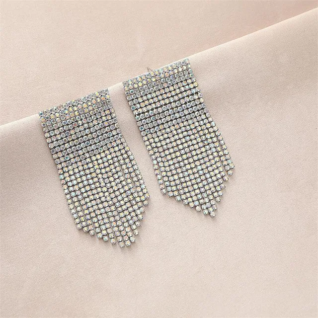 LONG DIAMOND EARRINGS