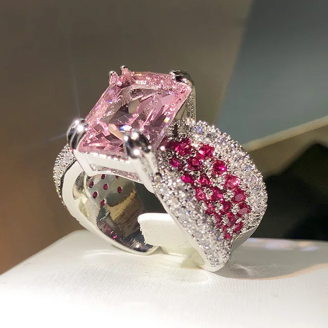 CARMINE ZIRCON RING