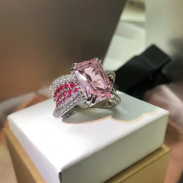 CARMINE ZIRCON RING