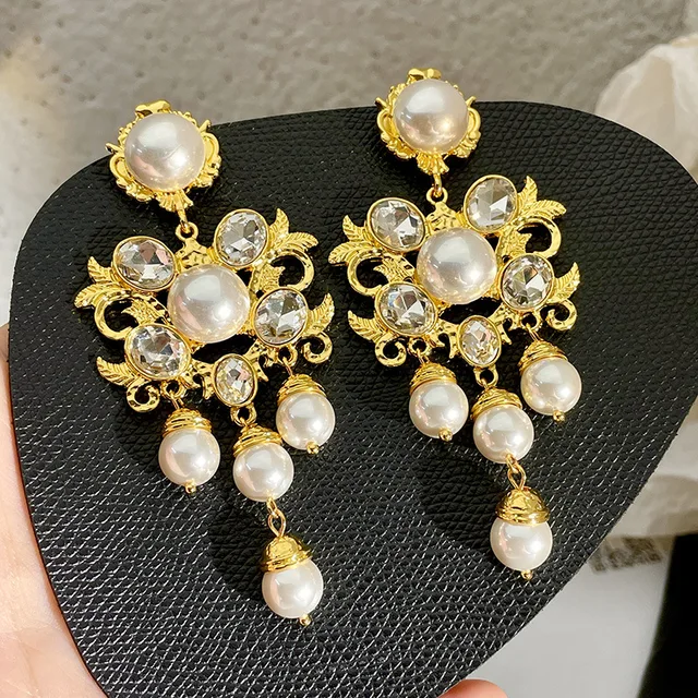 PEARL KUNDAN EARRINGS