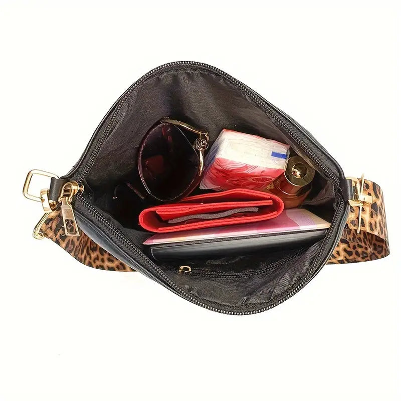 LEOPARD SLIM CROSSBODY BAG