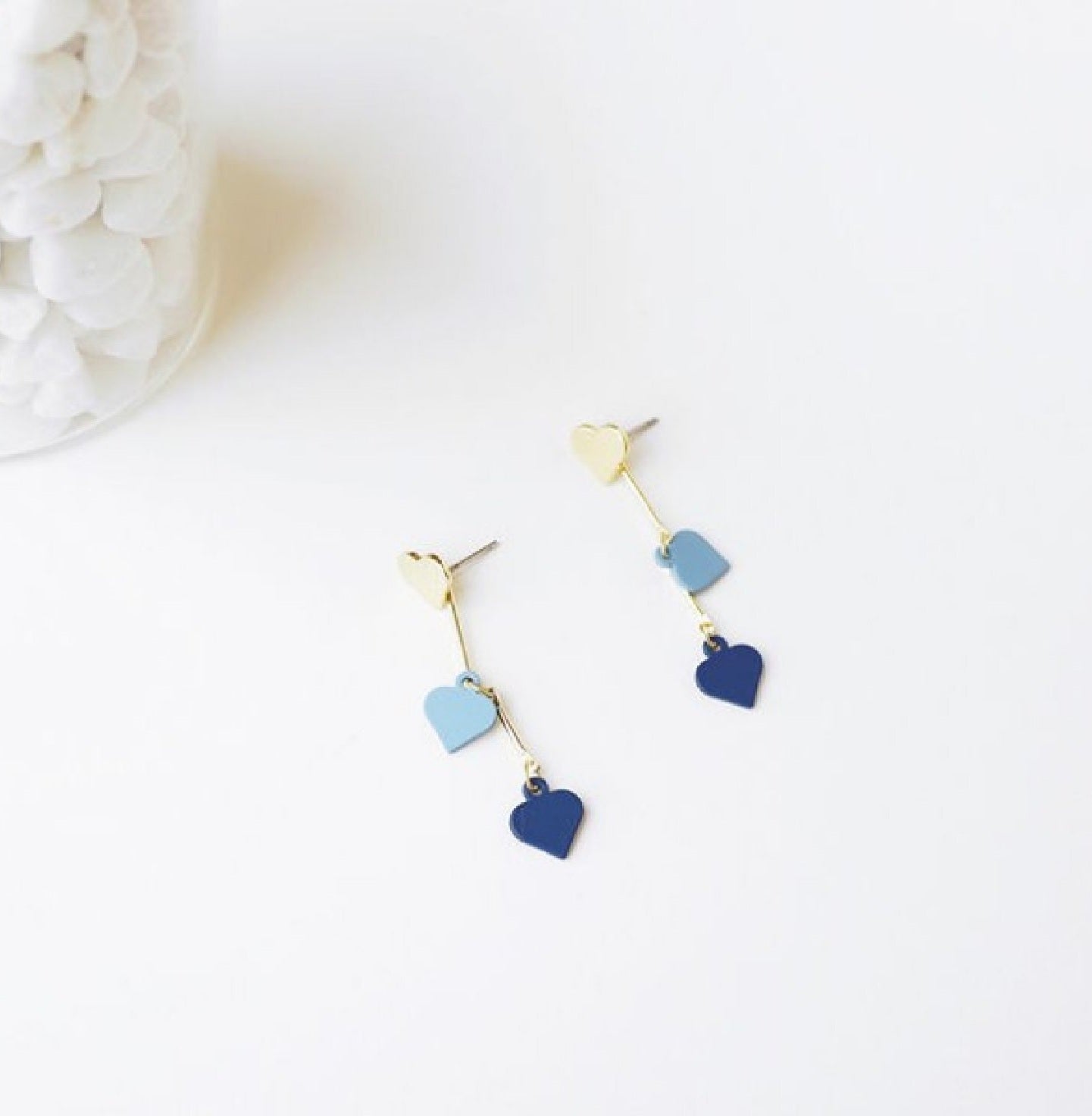 AQUAMARINE HEARTY EARRINGS