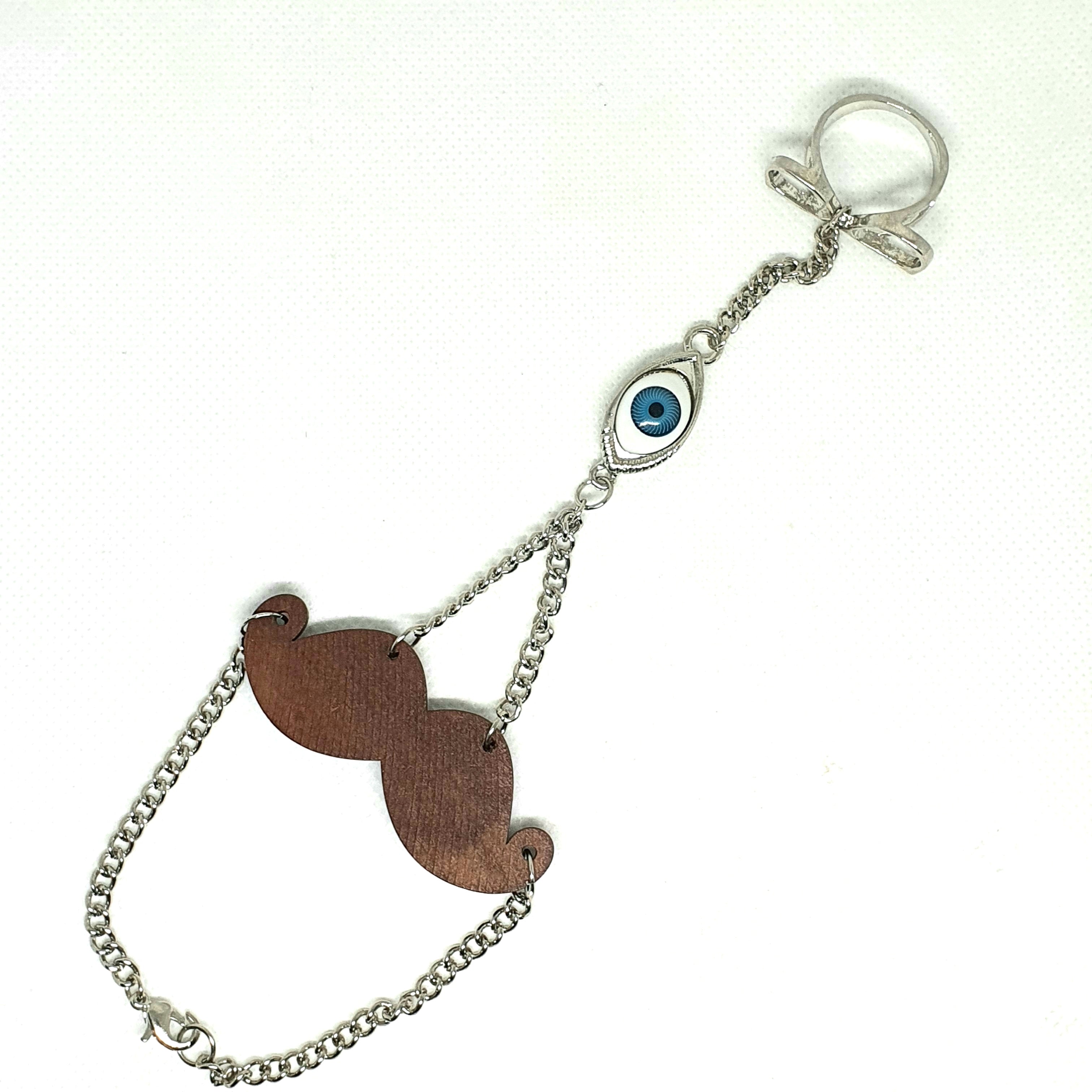 EVIL EYE BRACELET WITH RING