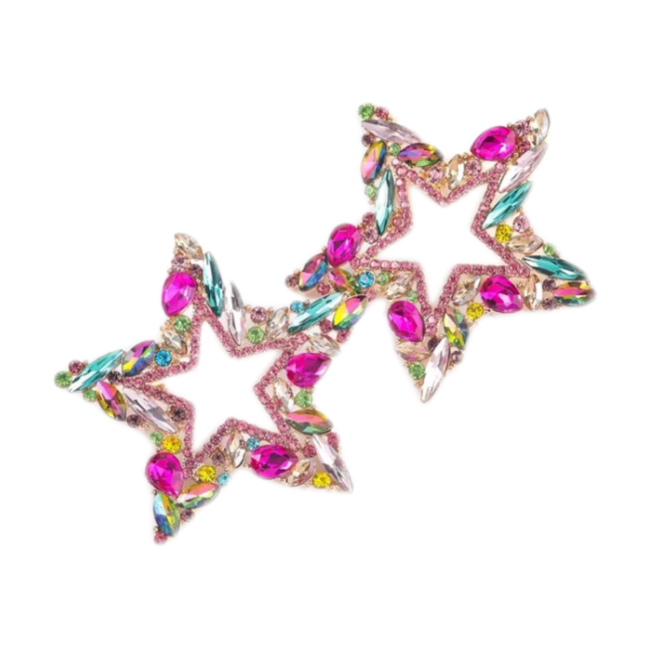 CRYSTAL STAR EARRINGS