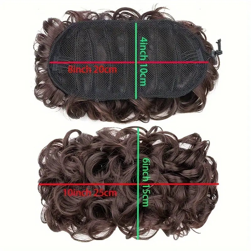 MESSY BUN WITH ELASTIC BAND