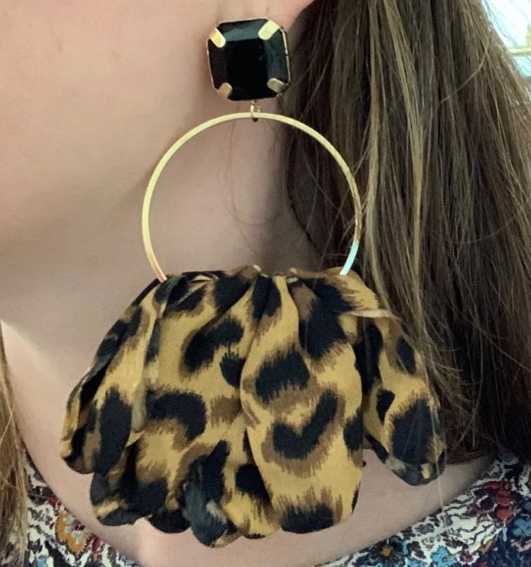 LEOPARD DOP EARRINGS