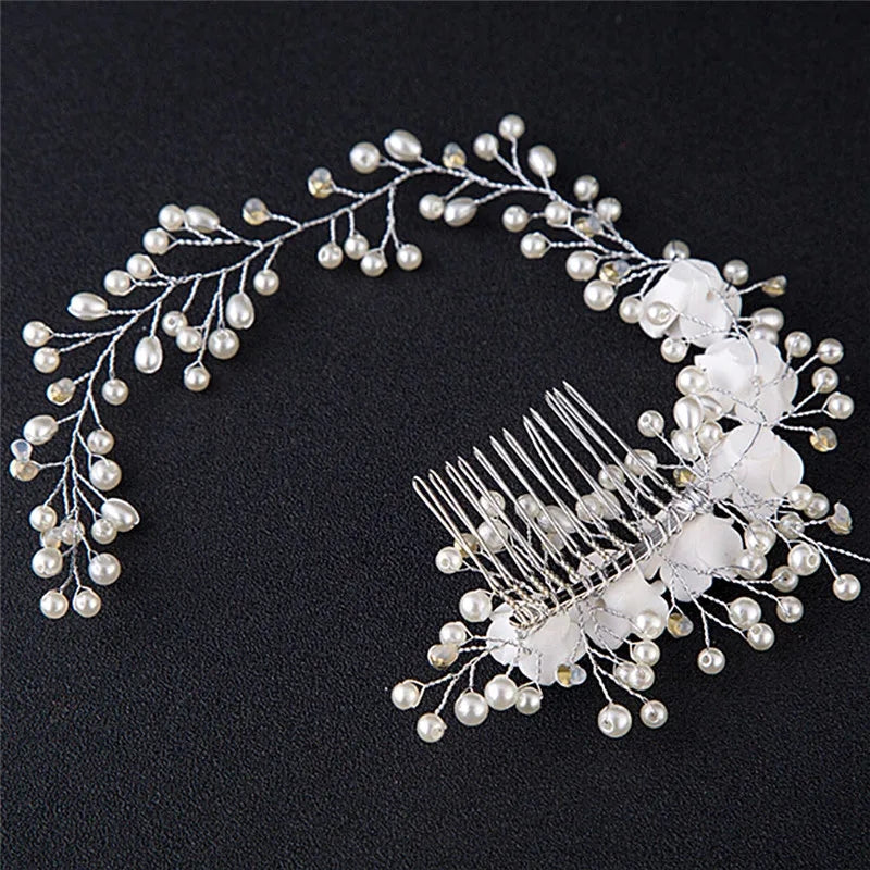 PEARL BRAID HAIR COMB