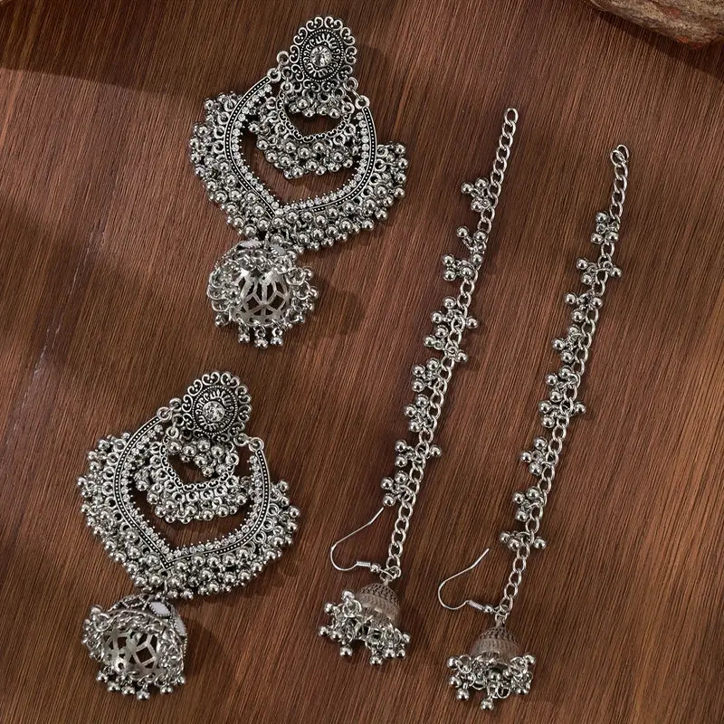 ETHNIC JHUMKA WITH SAHARA