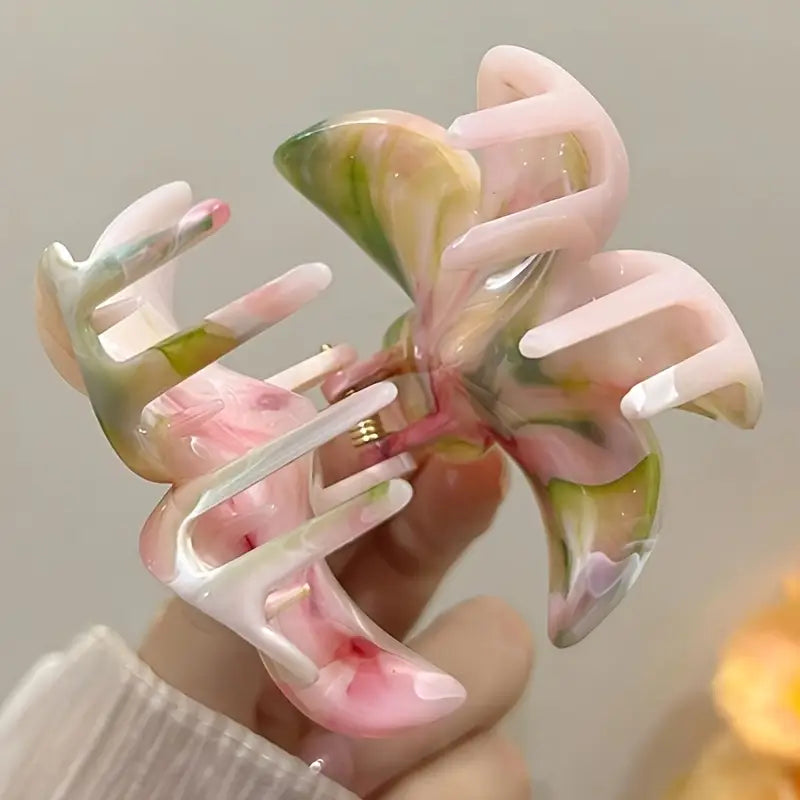GRADIENT PLASTIC HAIR CLAW (3PC)