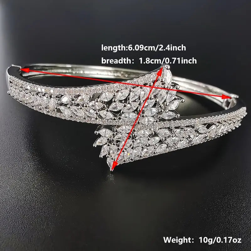 LUXURY LEAF COPPER BANGLE