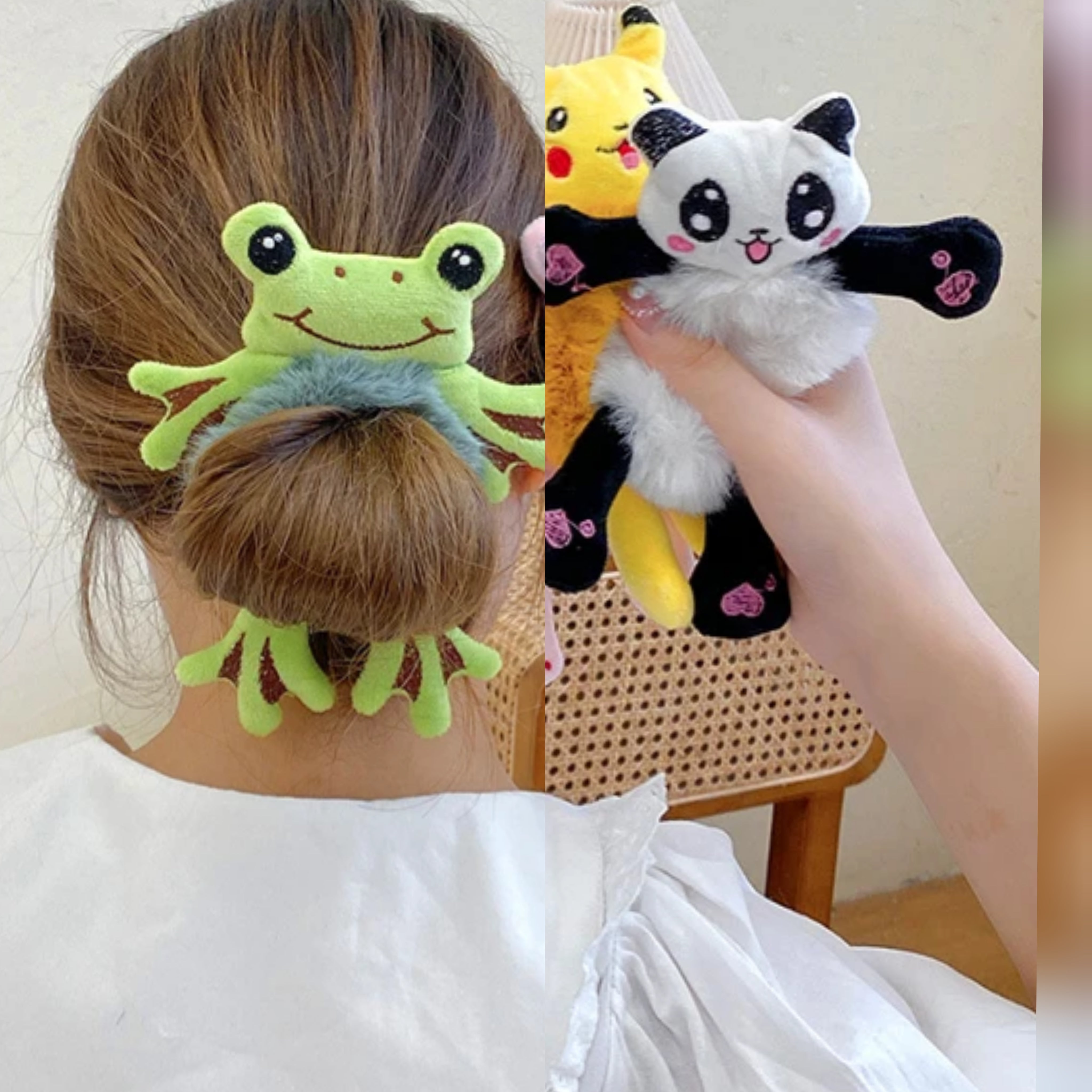 CUTE PLUSH HAIR TIES