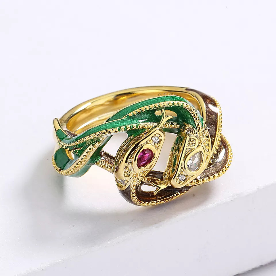 EGYPTIAN REVIVAL SNAKE RING