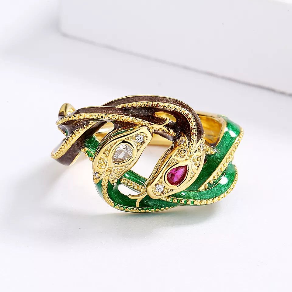 EGYPTIAN REVIVAL SNAKE RING