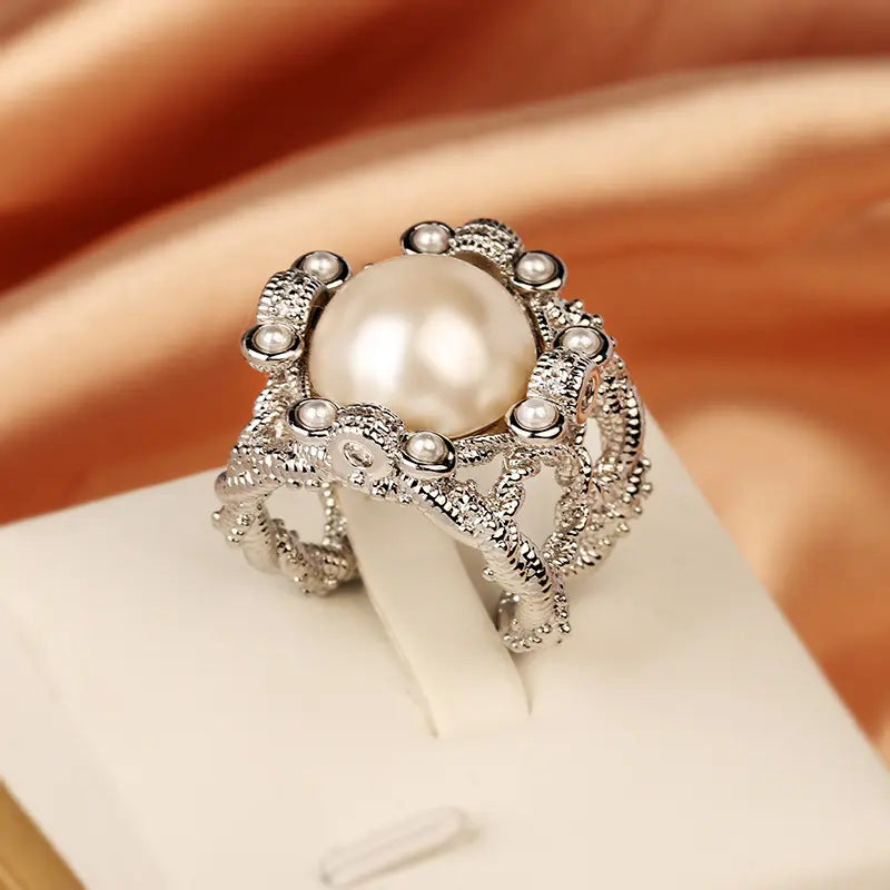 PEARL ZIRCON RING