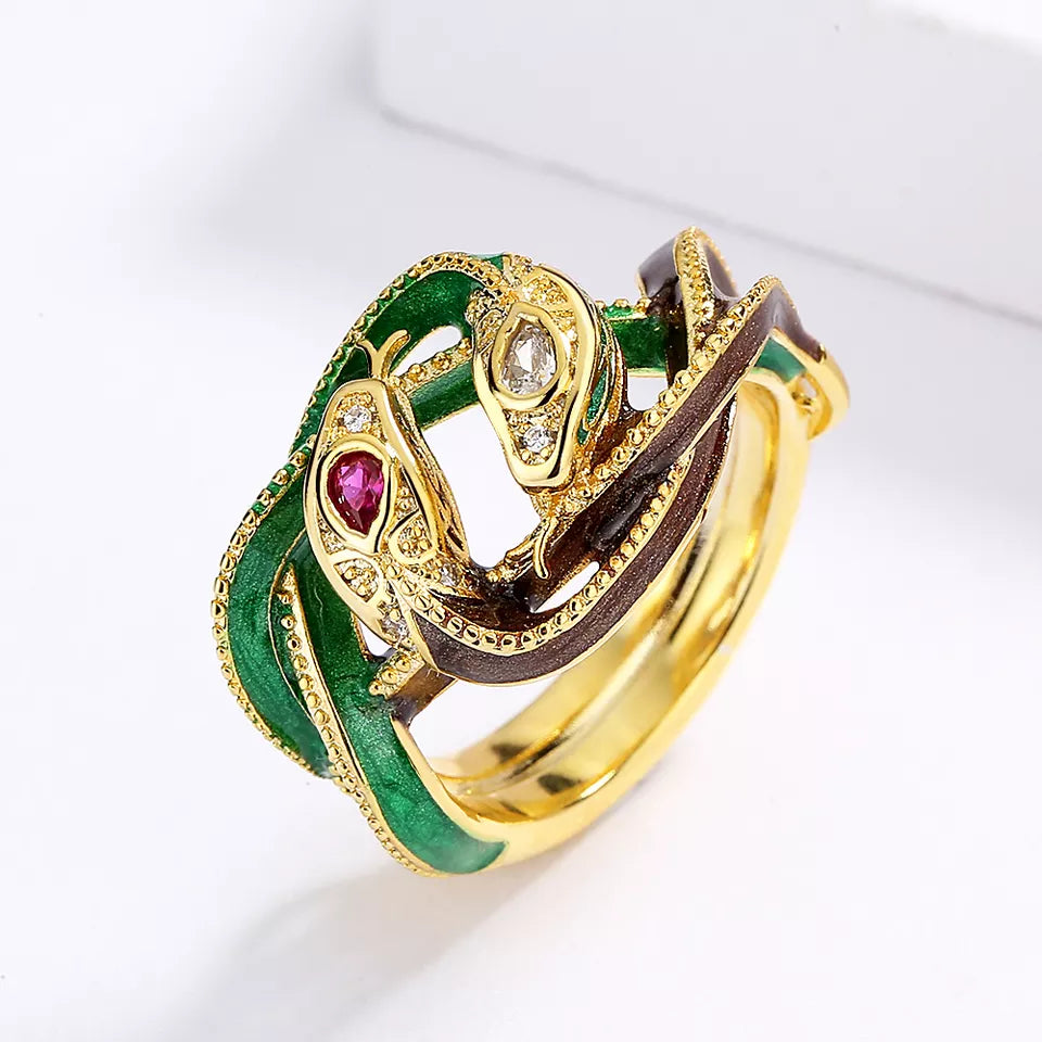 EGYPTIAN REVIVAL SNAKE RING